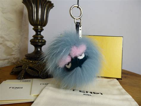 authentic fendi monster keychain lagoon|Fendi keychains for sale.